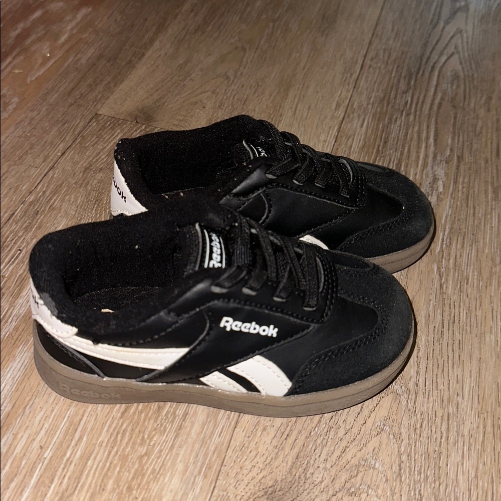Reebok Kids' Black and White Athletic Shoes